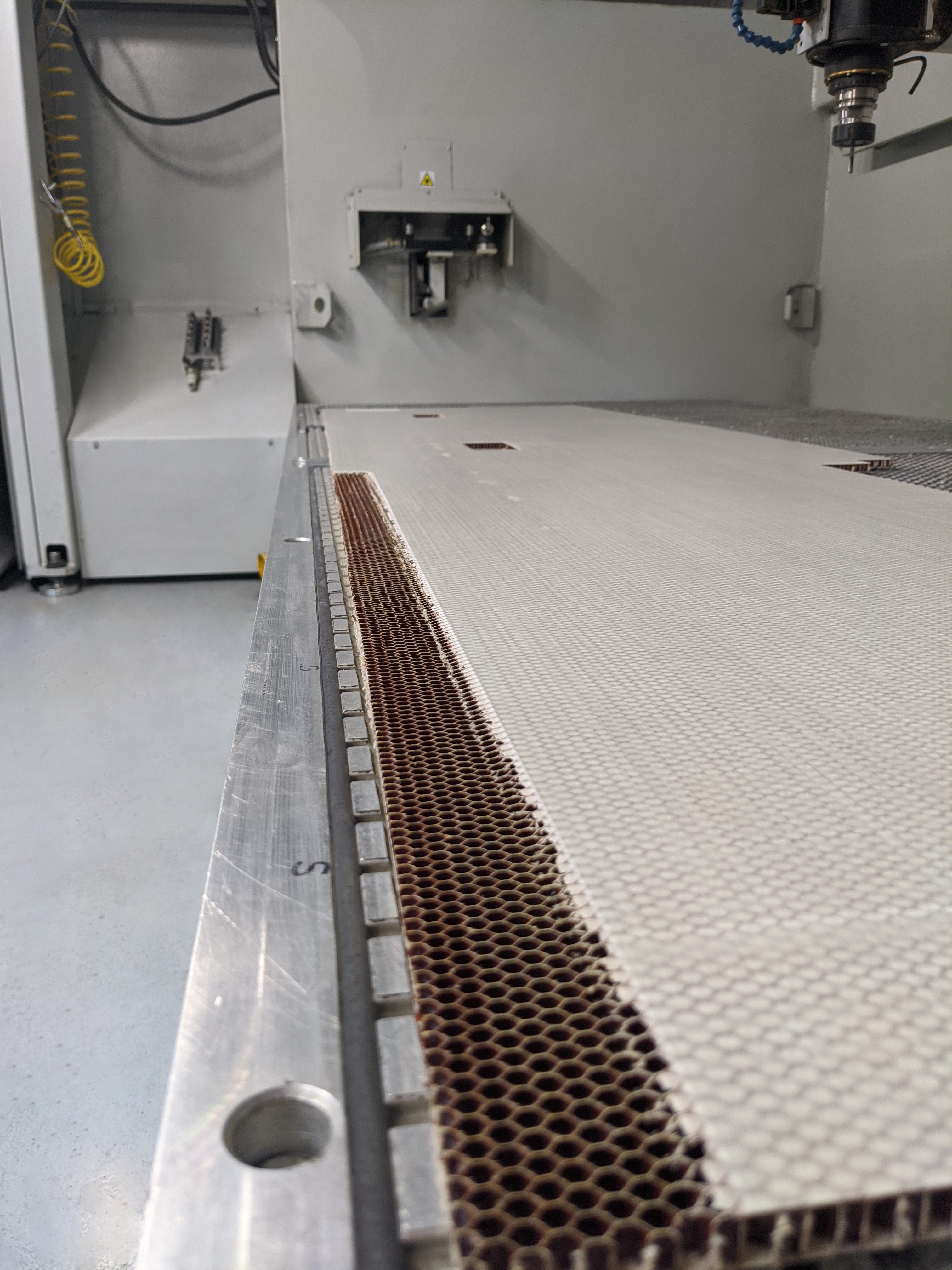 Honeycomb on work station Honeycomb on work station