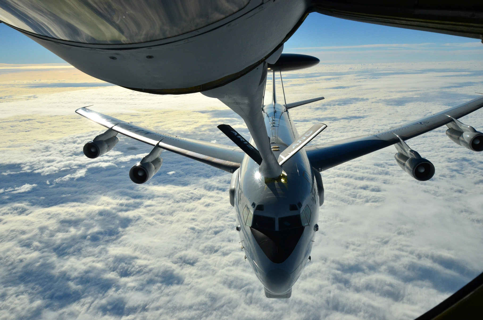 Refueling Plane Mid Flight